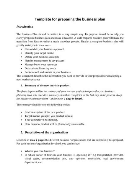 Business plan template for travel agents